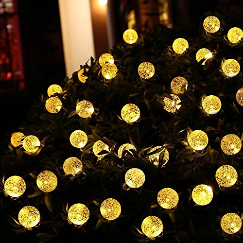 Innoo Tech Lichterkette 40er LED 4,6 Meter Globe kristallkugeln mit Batteriehalter Innen- und Außenbereich Beleuchtung Kugel für Party, Deko, Feiern, Garten, Terrasse, Hof, Haus, Weihnachtsbaum, Zimmer Warmweiß - 2