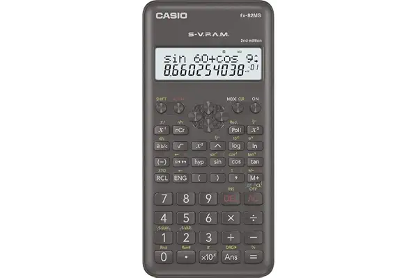 Casio FX-82MS-2-S-ET-B, Calculadora Científica, 1, Gris Oscuro