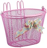 Volumen: 8 L Unbekannt niña Asti Girls Cesta de Bicicleta, Color Rosa, tamaño 26 x 17 x 17.5 cm