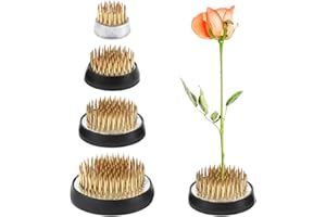 TMBMLPP 4 Stück Blume Frosch Rund Halterung für Arrangements,Runder Ikebana,Unterschiedliche Größe,Kenzan Steckigel für Blumenarrangements Blumenläden Büros Gärten Teestuben (23mm/34mm/40mm/50mm)