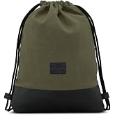 Johnny Urban Luke Gym Backpack for Women and Men &ndash; Canvas Bag with Pocket &ndash; Cotton Drawstring Backpacks for Sports, Leisure a