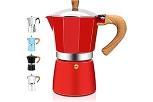 DITOSH 9 Tasse Espresso Cuisinière en Aluminium Moka Pot Machine à Café Express Percolateur Moka Classique Italienne Machine à Café Pour Italien et Cubain Brassage Pour Camping à Domicile 450ml 15oz