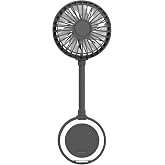 Xenon Smart El Vantilat&ouml;r&uuml; | Şarjlı Taşınabilir Teleskobik Katlanabilir Sessiz Mini Fan X6104 (Gri)