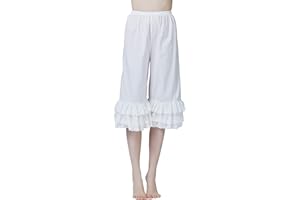 BEAUTELICATE Pantalones de Enagua Victoriana Lolita Pumpkin Bloomers Cortos con Bordado Retro Niñas Mujer Vintage Shorts S-XXL