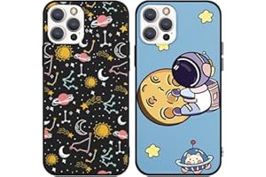 Pnakqil 2 Pack Funda para Xiaomi Mi 11 Lite 5G NE/11 Lite (4/5G) 6,55", Carcasa Protectora de con Dibujos Suave Silicona contra Caídas Caso Delgada Anti-Choque Case para Xiaomi Mi 11 Lite, Astronauta