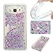 Produktbild Samsung Galaxy J5 2016 hülle flüssig, LuckyW PC Hardcase Handyhülle für Samsung Galaxy J5 (2016) SM-J510F 3D Bling Glitter Glitzer Flowing Fließend Liquid Flüssig Shinny Moving Star Floating Trend Schwimmend Treibend Stern Quicksand Sparkle Crystal Kristall Tasche Flexible Kratzer Stoßfest Scratch-Resistant Shockproof Etui Bumper Case Cover - Rose Red Star