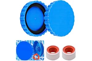 KBIBCK Winterverschluss Set, 2 Stück Winterstopfen Pool mit Passenden Dichtungen, Frostsicher & Dicht Winterverschlusskappe Pool, Stopfen Verschlusskappen Schlauch Pools, Winter Verschlusskappe Pool