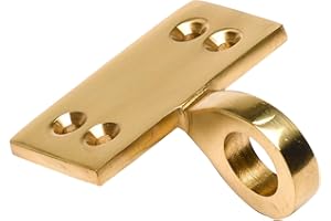 Merriway BH02122 Sash Window Lift Eye Pole Hook Pull, 13mm (1/2 inch) - Polished Brass