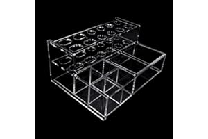 Lamala Supporto per posizionamento in resina composita acrilica Supporto per siringhe Applicatore Dispenser Organizzatore Scatola di Immagazzinaggio Strumento Dispenser Composito Applicatore