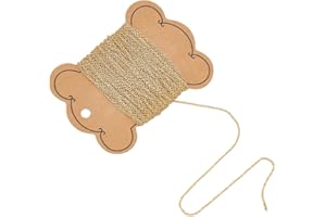 UNICRAFTALE 10m Chaînes de Collier Or 1.5mm de Large 304 Chaînes Acier Inoxydable Chaîne de Collier Soudée Chaînes Coreana Métal Chaîne à Maillons D'Extension de Bobine pour Femmes Hommes de Bijoux