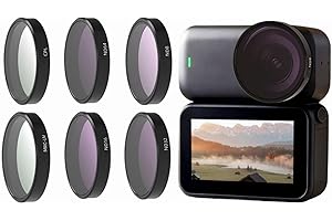 MICPOINTIK ND Polarisationsfilter Set für DJI Osmo-Nano, UV-/CPL-/ND8-, ND16-/ND32-/ND64-, Star-/Night-Filter, multifunktionaler Graufilter und CPL Filter Polfilter, Action Kamera Zubehör(D)