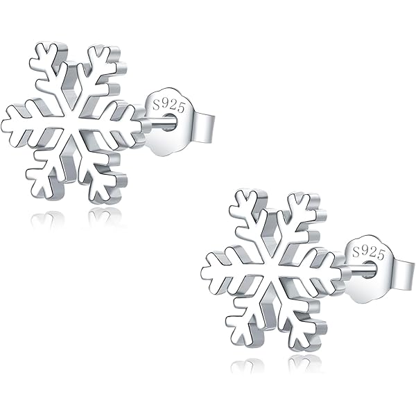 Zilveren oorbellen sneeuwvlok met zirkonia | -NL
