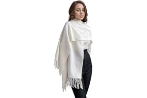 ACNCN Womens Cashmere Scarf Pashmina Shawl Wraps 300g Extra Large Cashmere Thick Scarves for Winter