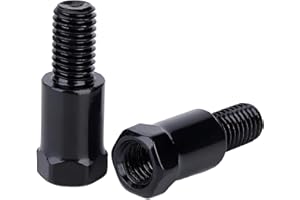 CRETASSION Adattatore per specchietto per moto da M8 con filettatura destra a M8 con filettatura sinistra Adattatore per specchietto per scooter da M8 a M8 (2 pezzi)