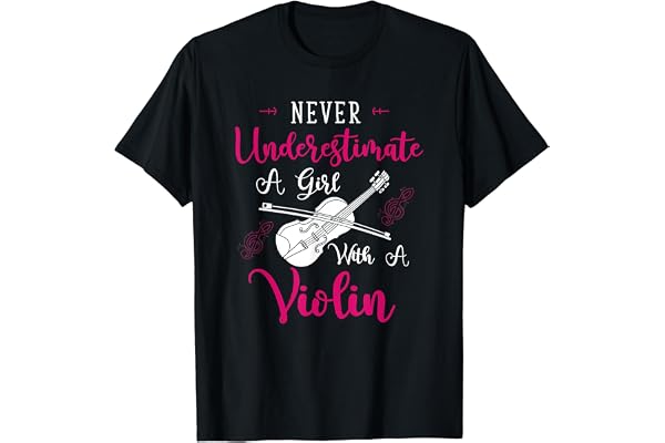 Violoniste Cadeau Pour Une Femme Musicienne Violon T-Shirt