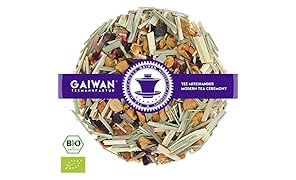 N&deg; 1302: T&egrave; alla frutta biologique in foglie"Mela Limone" - 100 g - GAIWAN GERMANY - t&egrave; in foglie, t&egrave; bio, mela, citronella, ibisco, limone