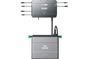ZENDURE SUPERCHARGED Zendure SolarFlow, Station électrique pour balcon, HUB 2000 avec entrée solaire 1800W, AB2000X avec capacité 1920Wh, Capacité Extensible de 7680Wh, Sortie 1200 W, installation facile, IP65, 0 dB, APP