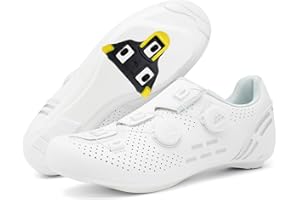 PENXZT Zapatilla de Ciclismo Hombre Compatibles con SPD/SPD-SL Lock System Zapatos Bicicleta de Carretera Exterior Unisex Respirables