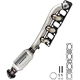 PULCHERFLOW Front Left Catalytic Converter Compatible with 2004-2015 Nissan Titan/2005-2015 Armada/2004-2012 Pathfinder 5.6L V8, 2004-2010 Infiniti QX56 5.6L V8 Catalytic Convertor (EPA Compliant)