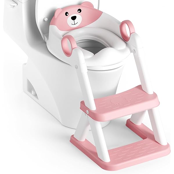 Riduttore WC Bambini Con Scaletta Xespis 2 In 1 - Pieghevole, Regolabile, Antiscivolo, Con Cuscino - Foto 13