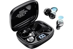 LESUN Open Ear Cuffie 5.4, Cuffie per Dormire con HiFi e Bassi Profondi, Auricolari Bluetooth Ultra Compatti da 32 Ore con Doppia Modalità Intelligente (Giorno + Notte), Cancellazione del Rumore, IP5