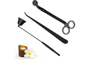 Wonnell Herramientas para Velas Accesorios para Velas Kit Cuidado de Velas Incluye Cortador de Velas, Dipper y Mecha Pack de Herramientas para Velas para el hogar, Boda y Fiesta