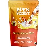 Open Secret Thandai, Milk Beverage| Kesar Badam Thandai Powder Mix(225g)| Holi Gift Hamper| Mixer of Elachi Almonds Coco and 