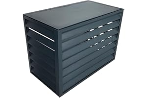 KAXLDHH Copertura Per Condizionatore, Coperture Per Climatizzatori Centrali Unità, Supporto Per Fiori, Copertura per Pompa di Calore, Recinzione For Condizionatore In Alluminio, Recinzione For La Privacy (Co