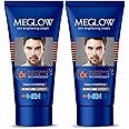 Meglow Fairness Cream for Men Pack of 2 (50g Each)- With Brightening Essence Technology Mild Fragrance|SPF 15|Paraben Free|Vitamin E,Aloevera Extracts Helps to Moisturize Skin