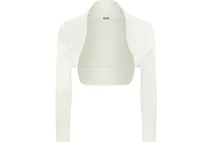 WearAll Ladies Long Sleeve Shrug Womens Bolero Cardigan Top Sizes 8-14
