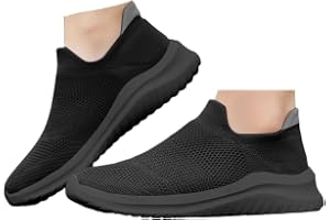 Xbemkste Damsneakers, ventilerande sportskor, lätta löparskor, bekväma nätskor, promenadskor, slip-on, löparskor för väg, halkfria tennisskor