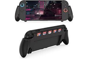 TOPCHANCES La poignée pour la manette Nintendo Switch 2 est légère et pratique, avec 5 emplacements pour cartes de jeu, une prise en main confortable et des accessoires de prise en main ergonomiques