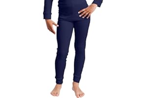 Cocain underwear 2 Stück Lange Kinder Thermo Unterhosen Thermo-Unterhemden für Kinder, innen angeraut, kuschelig warm, 122/128-158/164