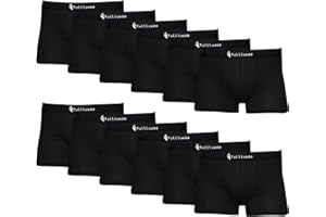 Fullluwaa Boxer Uomo da 12 Pezzi，Mutande Uomo Confortevolezza, Elasticizzato, Traspirabilità, Resistente, Boxer Uomo Cotone (Taglia S - 4XL)