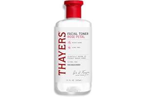 ‎THAYER'S Thayers Mild Witch Hazel Rose Petals Facial Water Witch Hazel & Organic Aloe Vera - Radiance & Narrows Pores - Without Animal Cruelty - No Alcohol-Vegan - 98% Natural Ingredients - Dermatologically