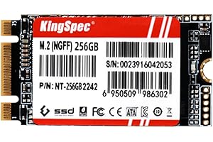KingSpec NT-2242 SSD 256GB M.2 SATA III Bis zu 520 MB/s, 2242 Größe SATA-Protokol, für Mini-PCs/Ultrabooks/Lenovo Yoga/HP/Dell/Kompakte Laptops