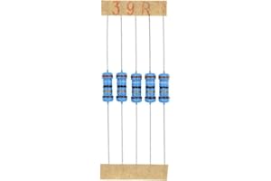 HUABAN 100 Pièces 1 Watts 1W 39R 39 Ohm 1% Résistance à film métallique