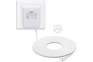 ZOPULE Video doorbell Special Power Transformer, 18 Volt 500MA for Ring doorbell Power Adapter, Compatible with Ring, Nest, Wyze Wireless Video doorbell (with 196in Cable White)
