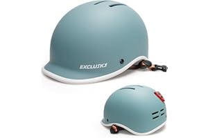 Ckorison Bike Helmet for Adults, Lightweight Breathable Bicycle Helmet with USB Rear Light Safety Certified EN1078 Cycling Helmet with Adjustable Dial Size 56-61cm