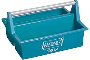 HAZET 190L-1, aperta e maneggevole, con scala delle lunghezze (cm/pollici) sulla parte superiore, impilabile, robusta maniglia di trasporto in alluminio, valigetta di trasporto mobile in plastica