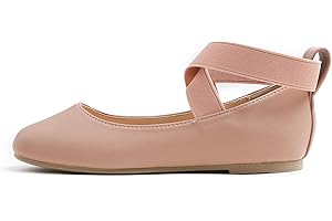 Feversole Girls Cute Dress,Ragazze Mary Jane Strap Scarpe Basse Ballerine da Principessa Scarpe da Scuola Piatte