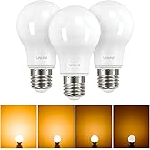 Linkind Dimmable E27 LED Bulb, 7.3W Equivalent to 60W, 2700K Warm Light, 806lm, A60 Edison Bulb with Fat Cap, Variable Intens