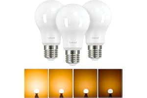 Linkind Dimmable E27 Screw Bulb, 7.3W (Equivalent to 60W) E27 Edison Screw ES LED Light Bulbs, Warm White 2700K, 806LM, A60 Standard Light Bulbs, Energy Saving Screw Bulbs, Pack of 3
