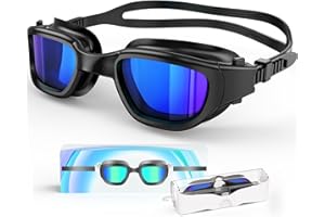 Zeligerstar Polarisiert Schwimmbrille, Anti-Beschlag Swimming Goggles für Erwachsene Jugendliche, Polarisierte UV-Schutzbrille Schwimmbrillen für Herren und Damen