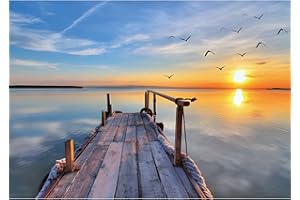 NAIMOER Diamond Painting 5D Diamant Painting Bilder für Erwachsene Sonnenuntergang Diamant Malerei 5D Diamond Painting Full Strass Stickerei Kreuzstich für Dekoration und Geschenk 30x40cm