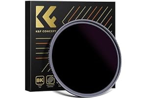 K&F CONCEPT Nano-Xcel 55mm ND Filtro ND100000 (16.6 Pasos),Filter ND de Densidad Neutra ND100000, Filtros de Vidrio Óptico HD con Nano Revestimiento 28 Capas