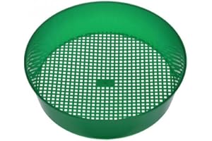 CUCUFA Garden Plastic Sieve Riddle Soil Sieve Mesh Screen Soil Sifter Gardening Tools Garden Sieve