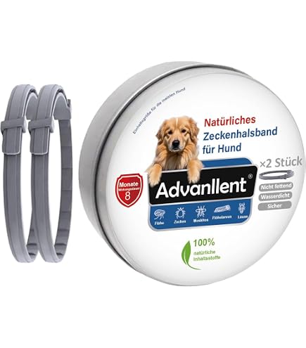 Amigard Antiparasitenband fr Hunde, 35 cm, wasserfest, zurckschneidbar,  gegen Zecken, Milben und Flhe, ohne Chemie fr eine natrliche Fellpflege  : Amazon.de: Haustier
