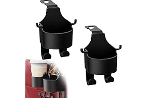 Kotkiddy 2 sztuki haczyków do foteli samochodowych, zagłówków samochodowych, uchwyt na napoje, 2 w 1, na zagłówek, uchwyt na kubek, uchwyt na zagłówek samochodowy, uchwyt na kubek