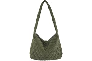 Makukke Sac à Bandoulière en Velours Côtelé pour Femme - Grand Sac à Bandoulière pour le Travail, le Bureau, les Voyages, le Shopping, l'école